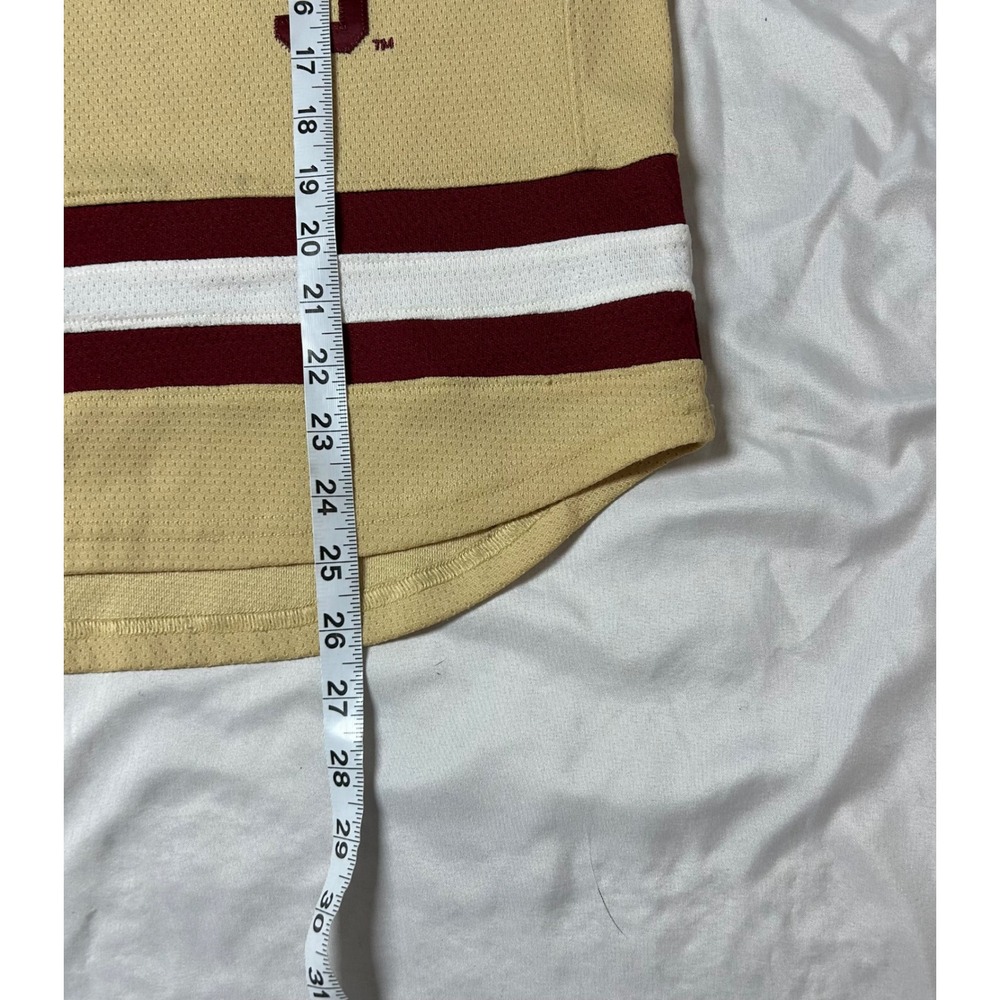 Under Armour Boston College Eagles Hockey East Youth Jersey Gold Loose Fit YMed - Picture 12 of 14